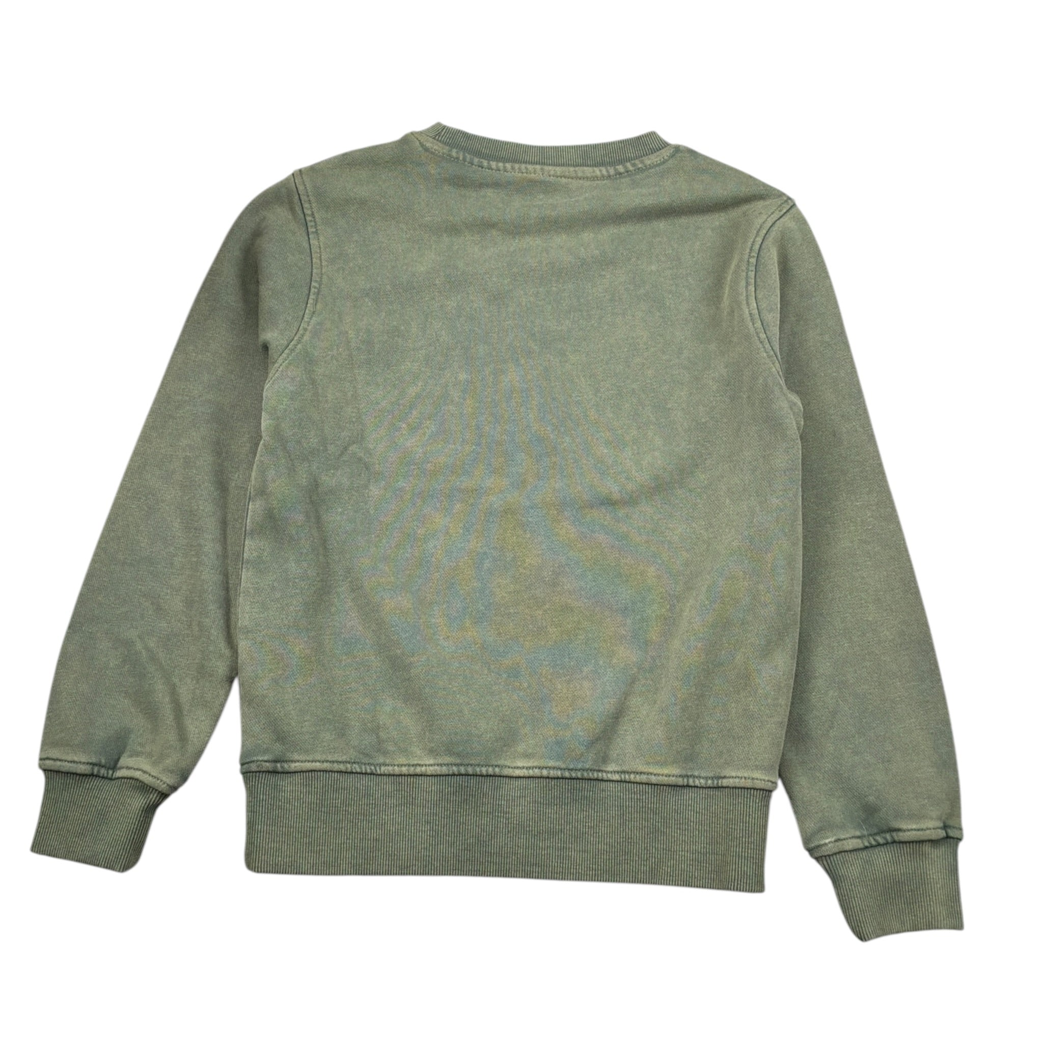 North Sails Felpa Girocollo tinta unita con Stampa Verde per Bambino NBA26032FE VERDE NORTH SAILS 
