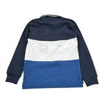 North Sails Polo Bicolore con Fantasia Blu per Bambino NBA26047PO BLU NORTH SAILS 