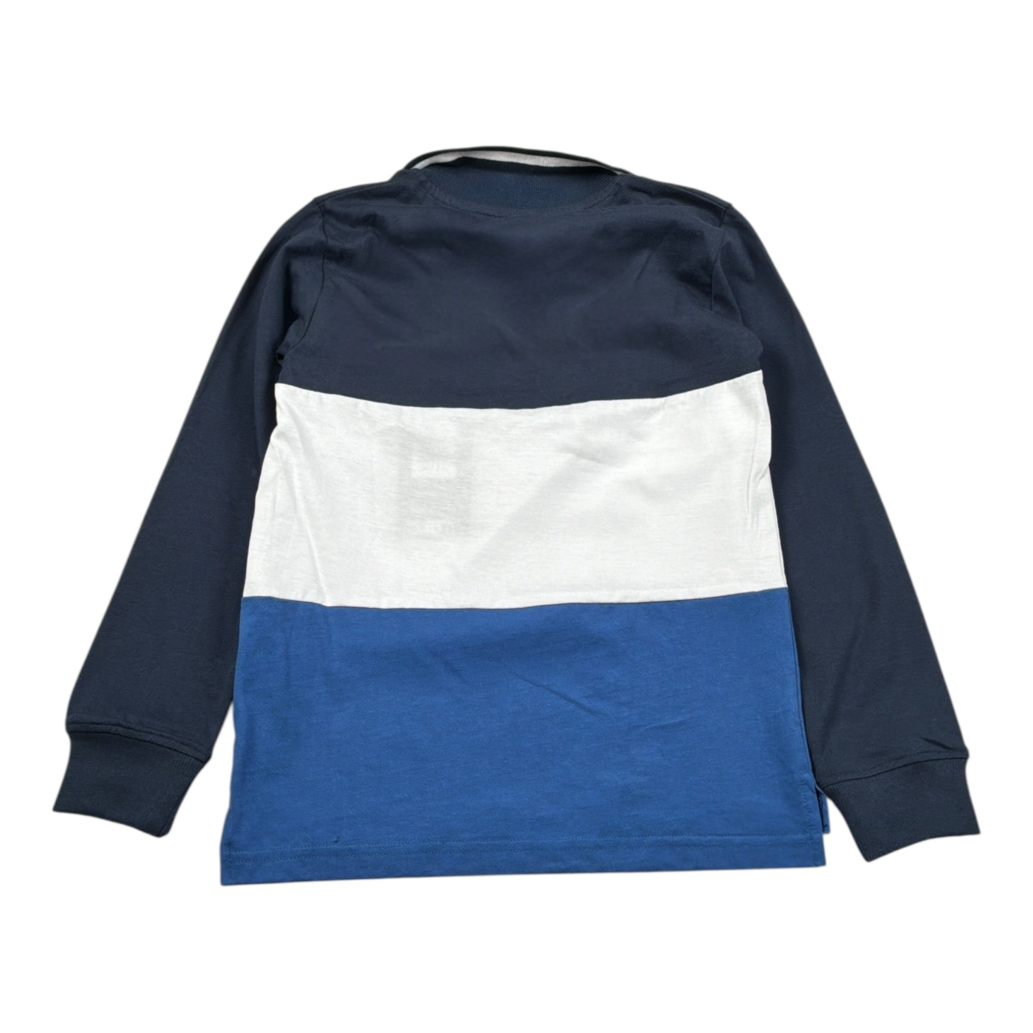 North Sails Polo Bicolore con Fantasia Blu per Bambino NBA26047PO BLU NORTH SAILS 