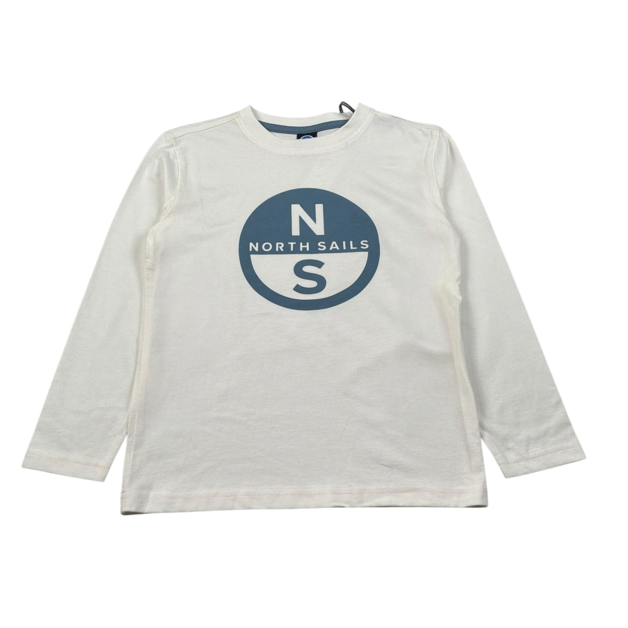 North Sails Shirt Girocollo tinta unita On Stampa Panna per Bambino NBA26088TS PANNA NORTH SAILS 