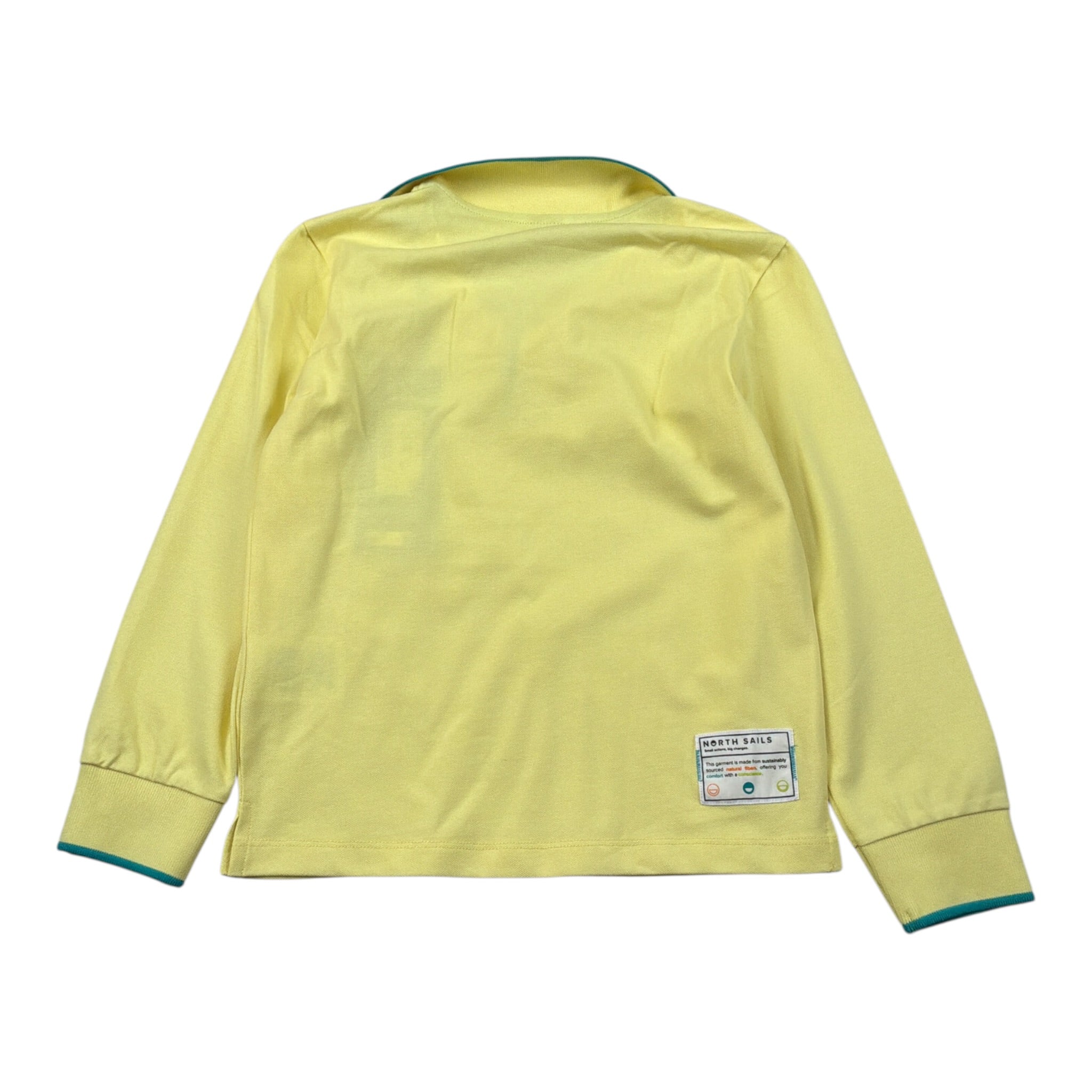 North Sails Polo tinta unita Manica Lunga Giallo per Bambino NBA26106PO GIALLO NORTH SAILS 