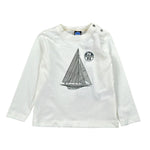 North Sails Shirt tinta unita con Stampa Bianco per Neonato NIA26013TS BIANCO NORTH SAILS 