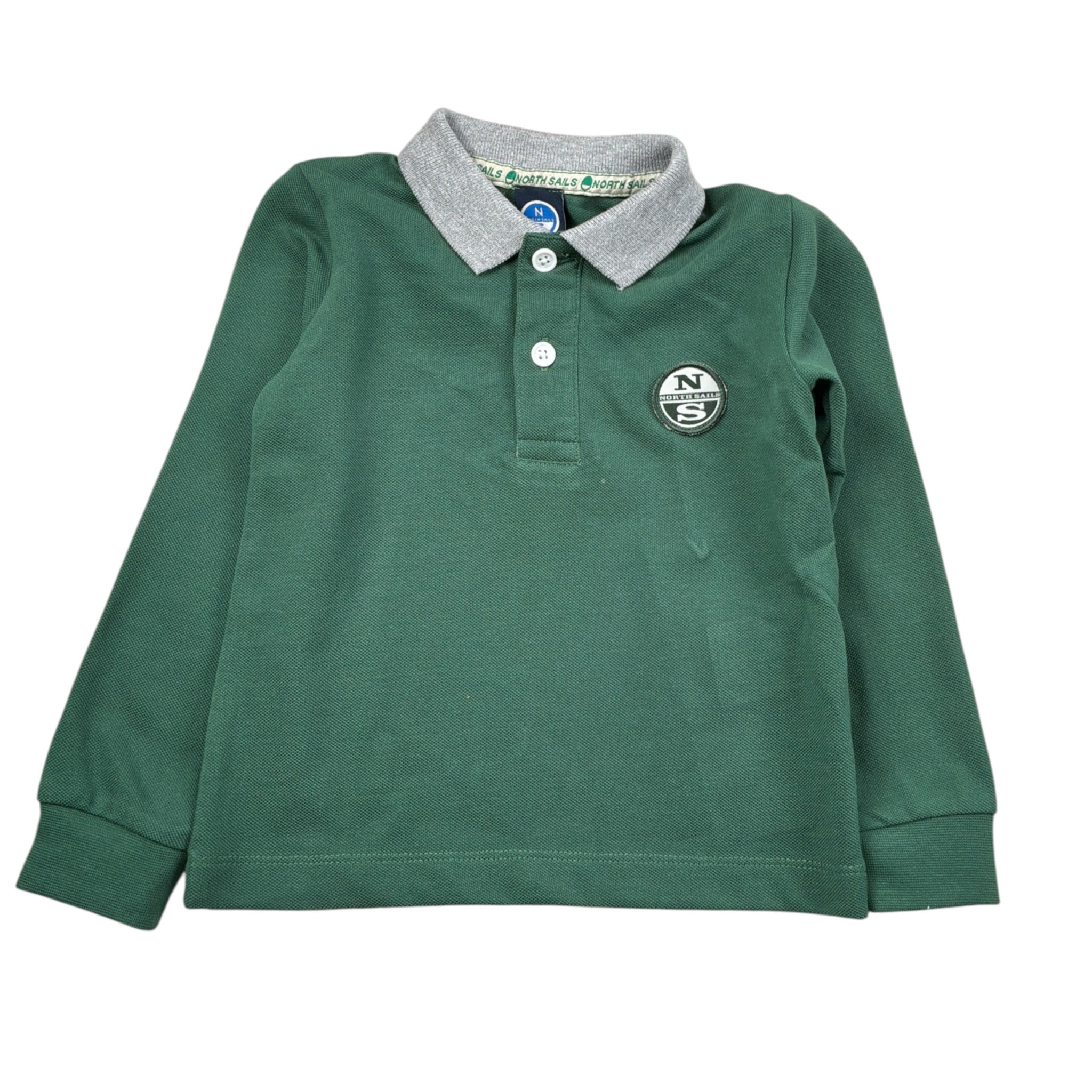 North Sails Polo tinta unita con Colletto In Contrasto Verde per Neonato NIA26037PO VERDE NORTH SAILS 
