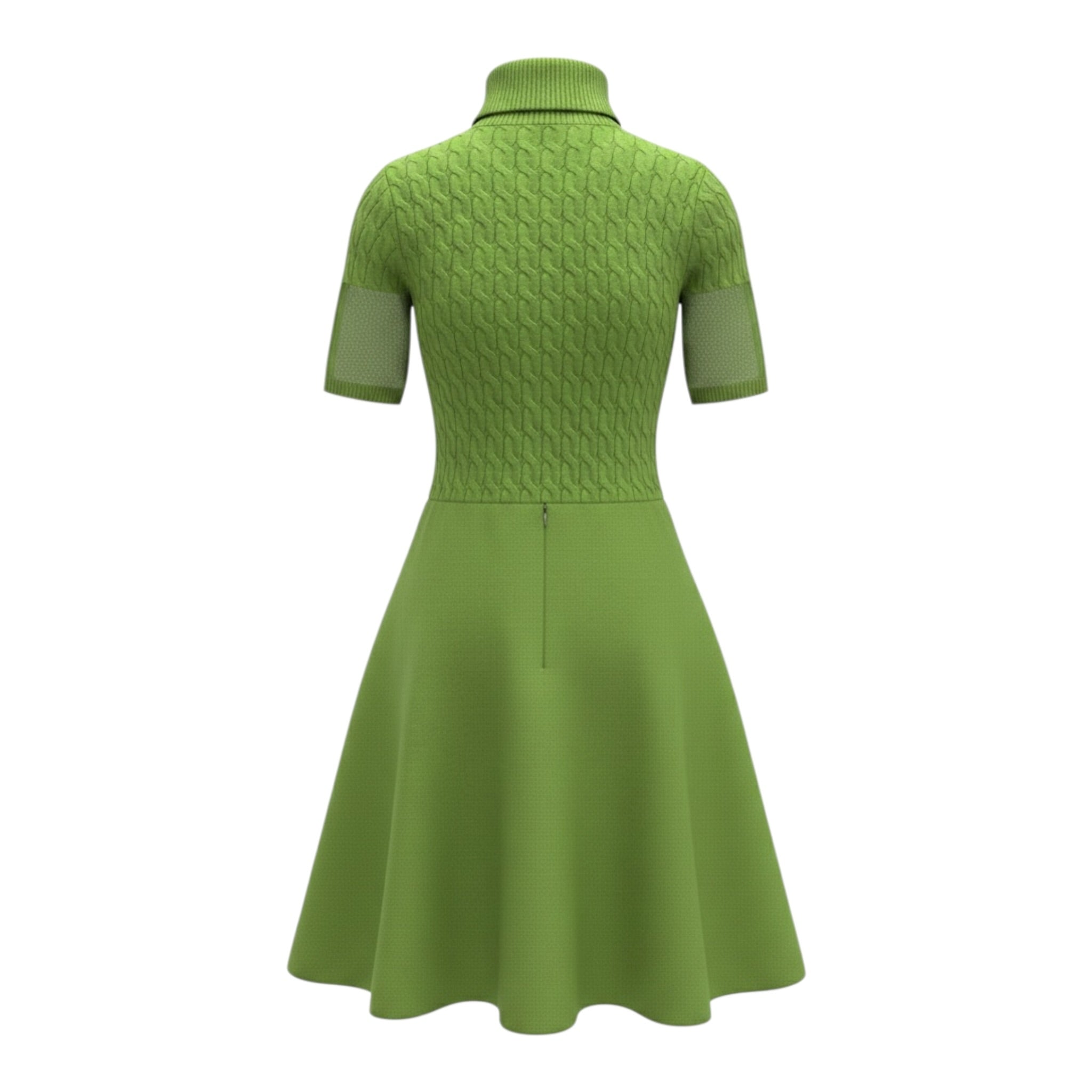 Odi Et Amo Abito tinta unita In Maglia Verde per Bambina TBT1799 VERDE ODI ET AMO 
