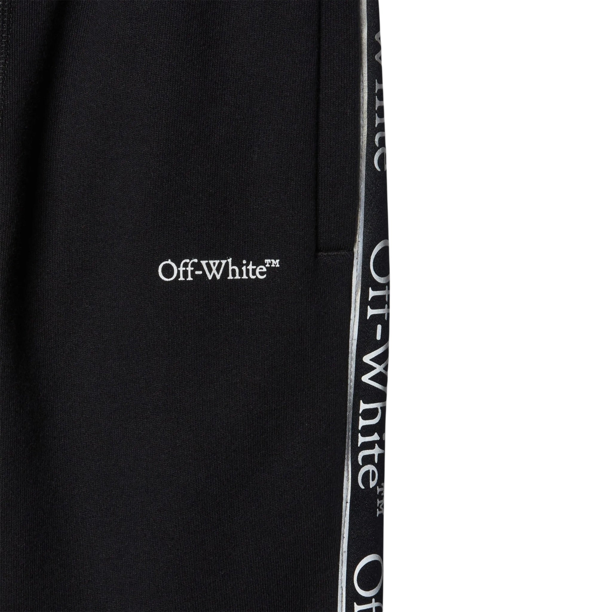 Off-White Pantalone tinta unita con Elastico In Vita Nero per Bambino OBCH009F24 NERO OFF-WHITE 