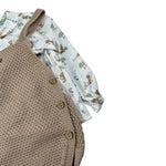 Pangasa Completo 2Pz Camicia-Salopette Beige per Neonato 1585260 BEIGE PANGASA 