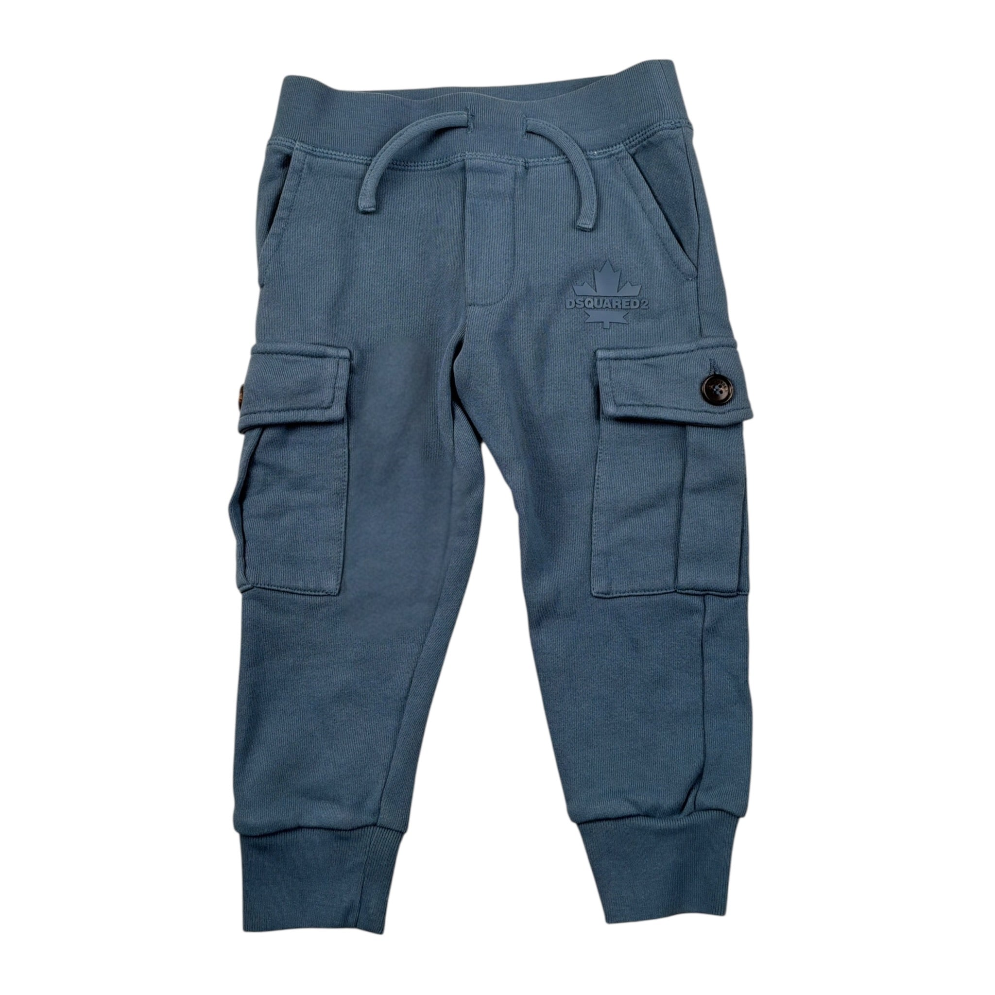 Dsquared2 Pantalone Modello Tuta tinta unita Petrolio per Neonato DQ2868 PETROLIO DSQUARED2 
