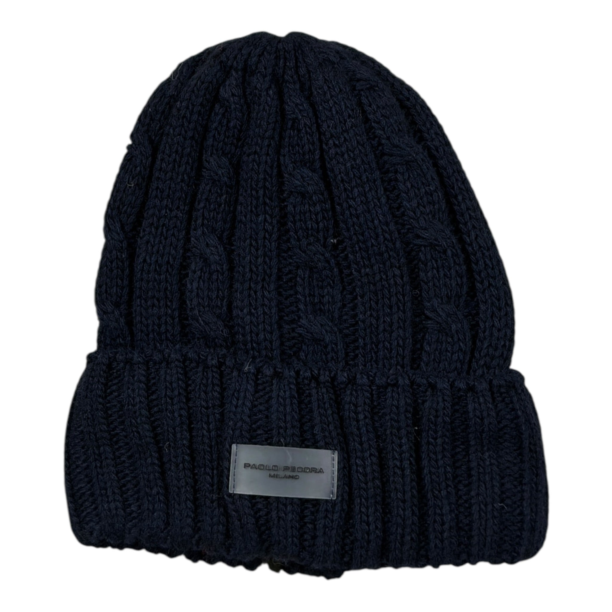 Paolo Pecora Cappello tinta unita con Logo Blu per Bambino 416444 BLU PAOLO PECORA 