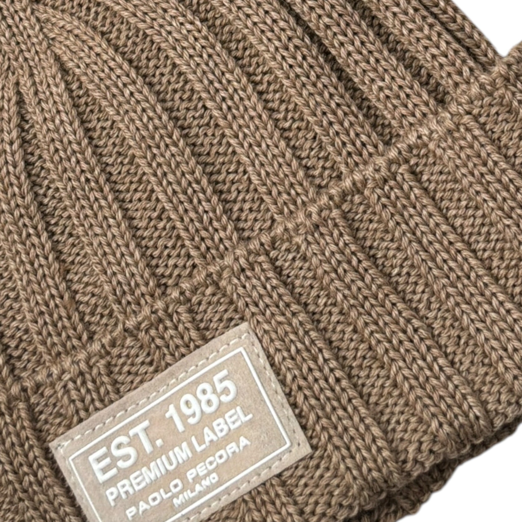Paolo Pecora Cappello tinta unita con Logo Beige per Bambino PP3509X BEIGE PAOLO PECORA 