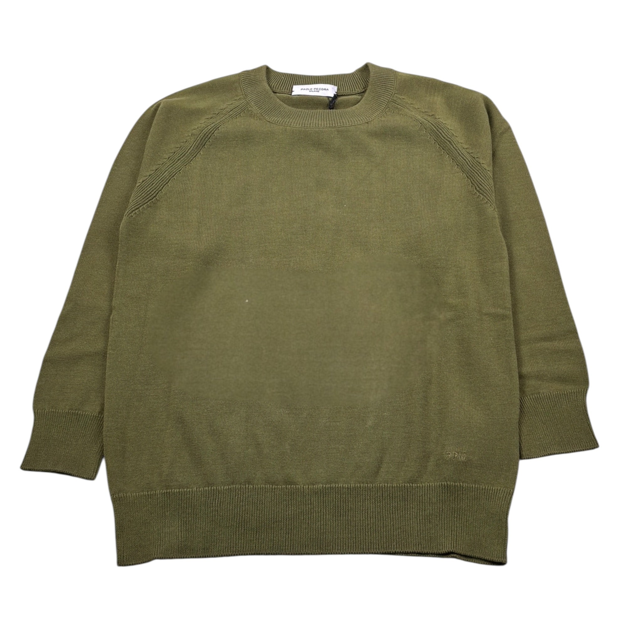 Paolo Pecora Maglia Girocollo Tinta Unia Verde per Bambino PP3525 VERDE PAOLO PECORA 