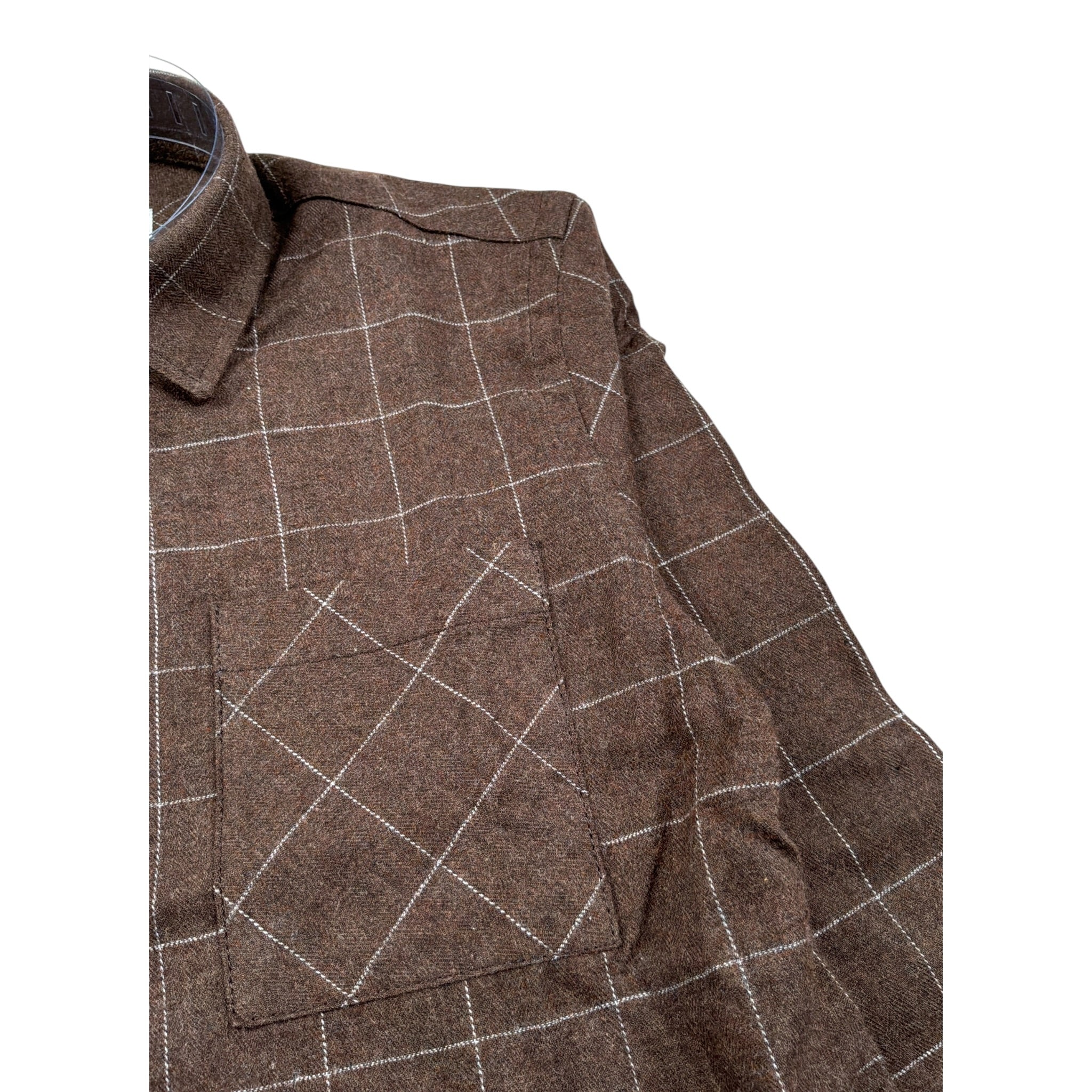 Paolo Pecora Camicia Manica Lunga tinta unita Marrone per Bambino PP3813 MARRONE PAOLO PECORA 