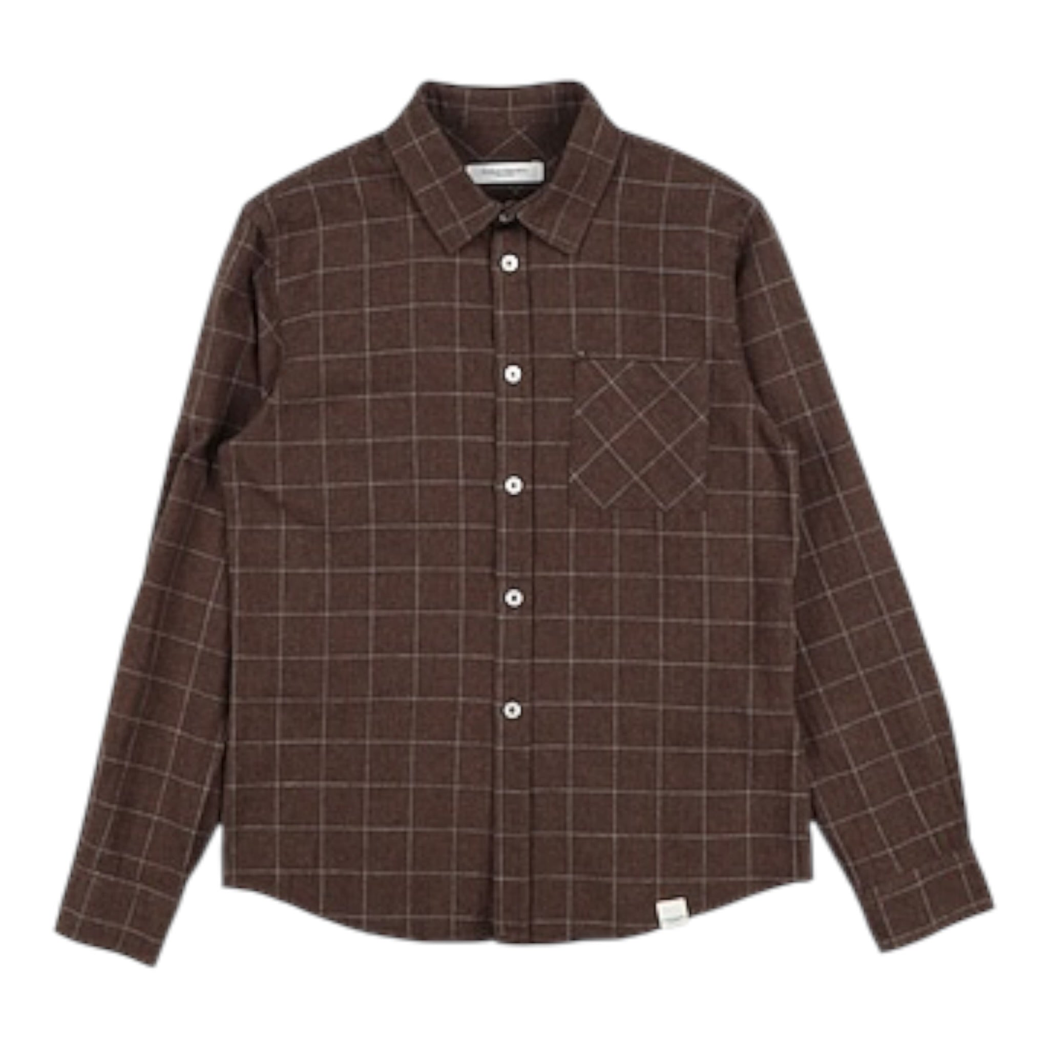 Paolo Pecora Camicia Manica Lunga tinta unita Marrone per Bambino PP3813X MARRONE PAOLO PECORA 