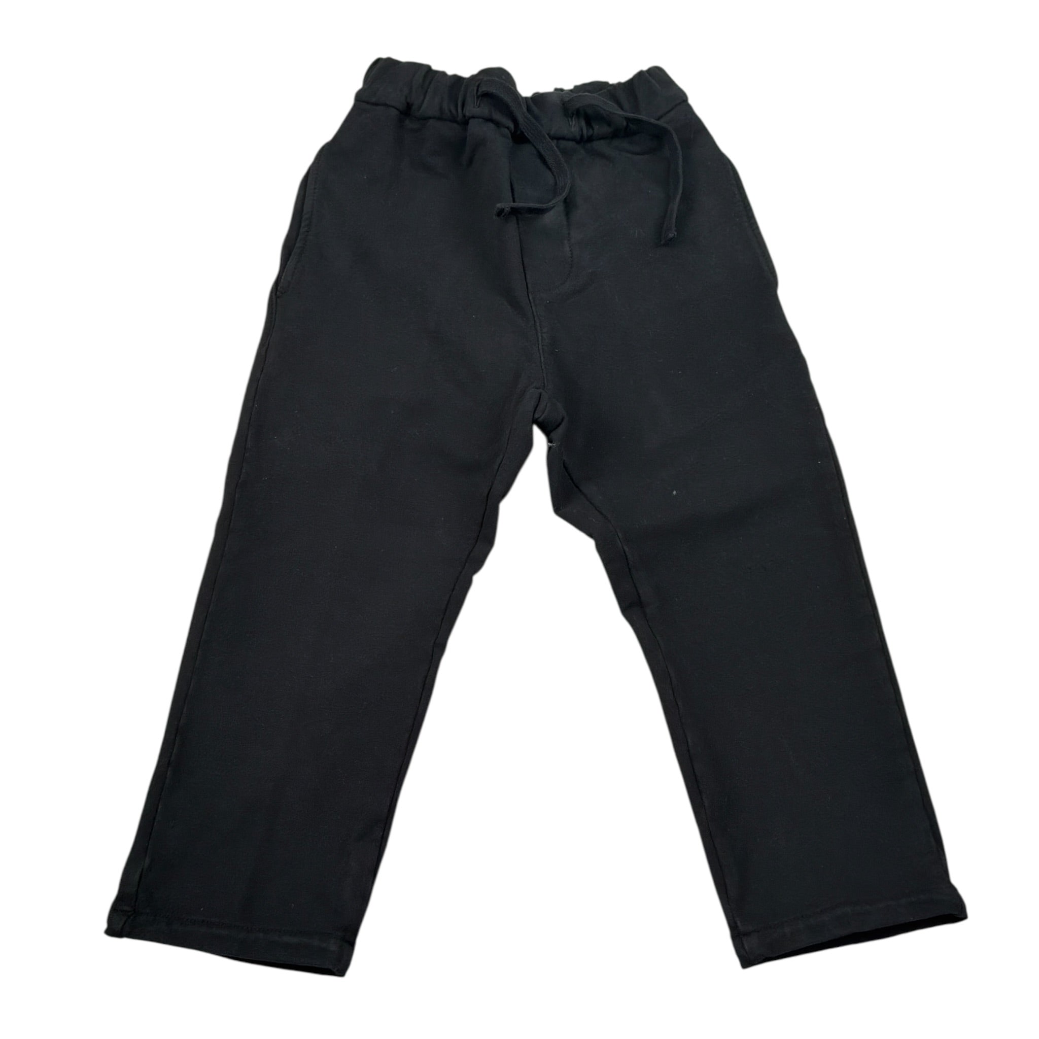 Paolo Pecora Pantalone tinta unita con Elastico In Vita Nero per Bambino PP3870 NERO PAOLO PECORA 