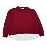 Paolo Pecora Maglia tinta unita con Colletto Rosso per Bambino PP4086 ROSSO PAOLO PECORA 