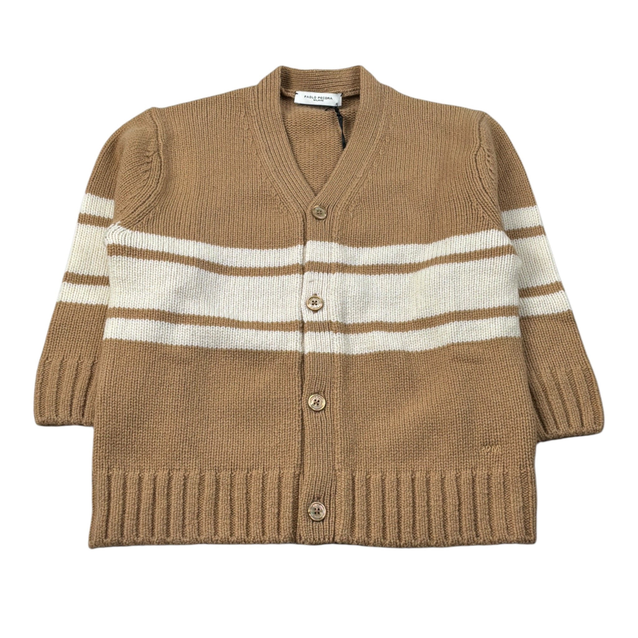 Paolo Pecora Cardigan tinta unita Collo A V Beige per Bambino PP4090 BEIGE PAOLO PECORA 