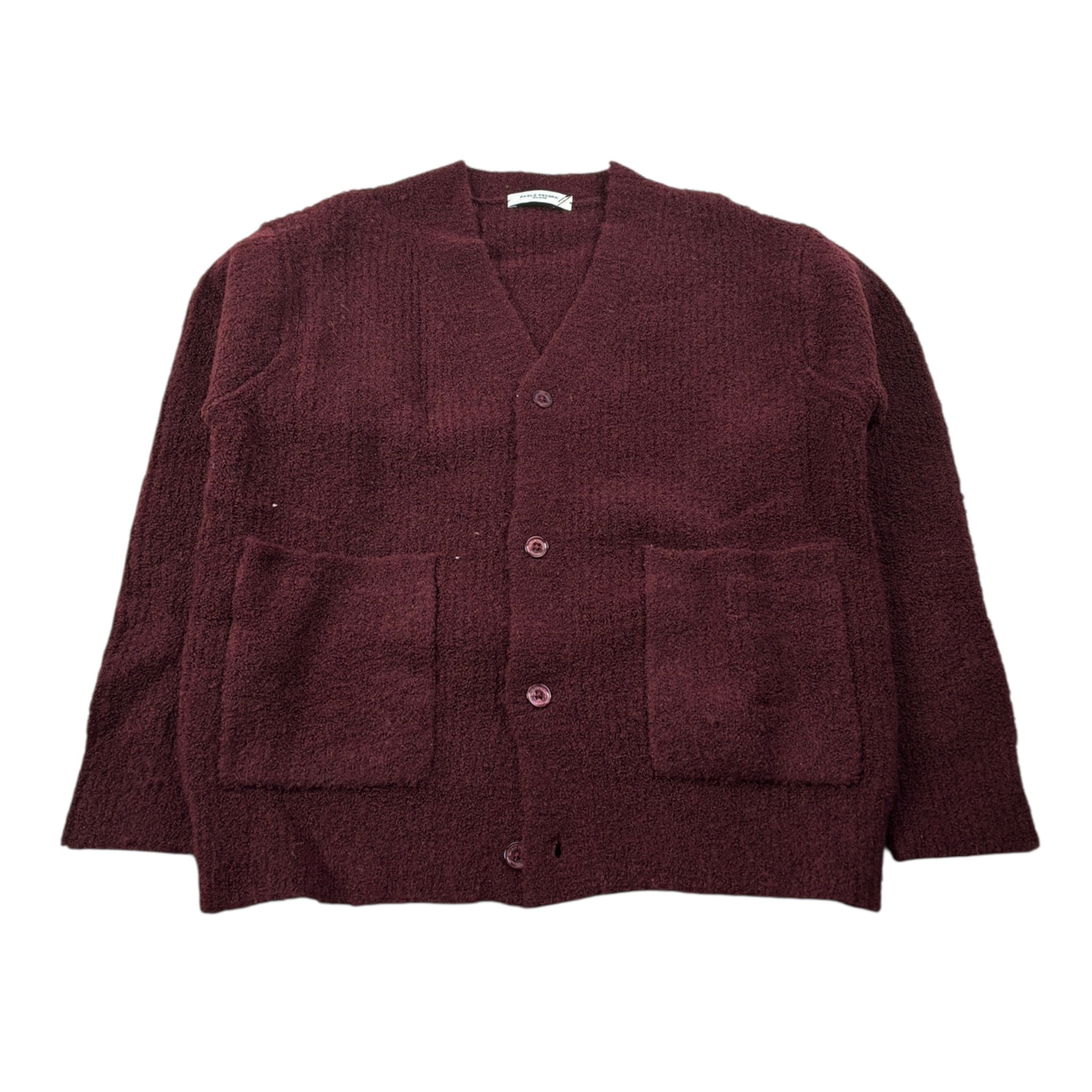 Paolo Pecora Cardigan tinta unita Scollo A V Bordeaux per Bambino PP4092 BORDEAUX PAOLO PECORA 