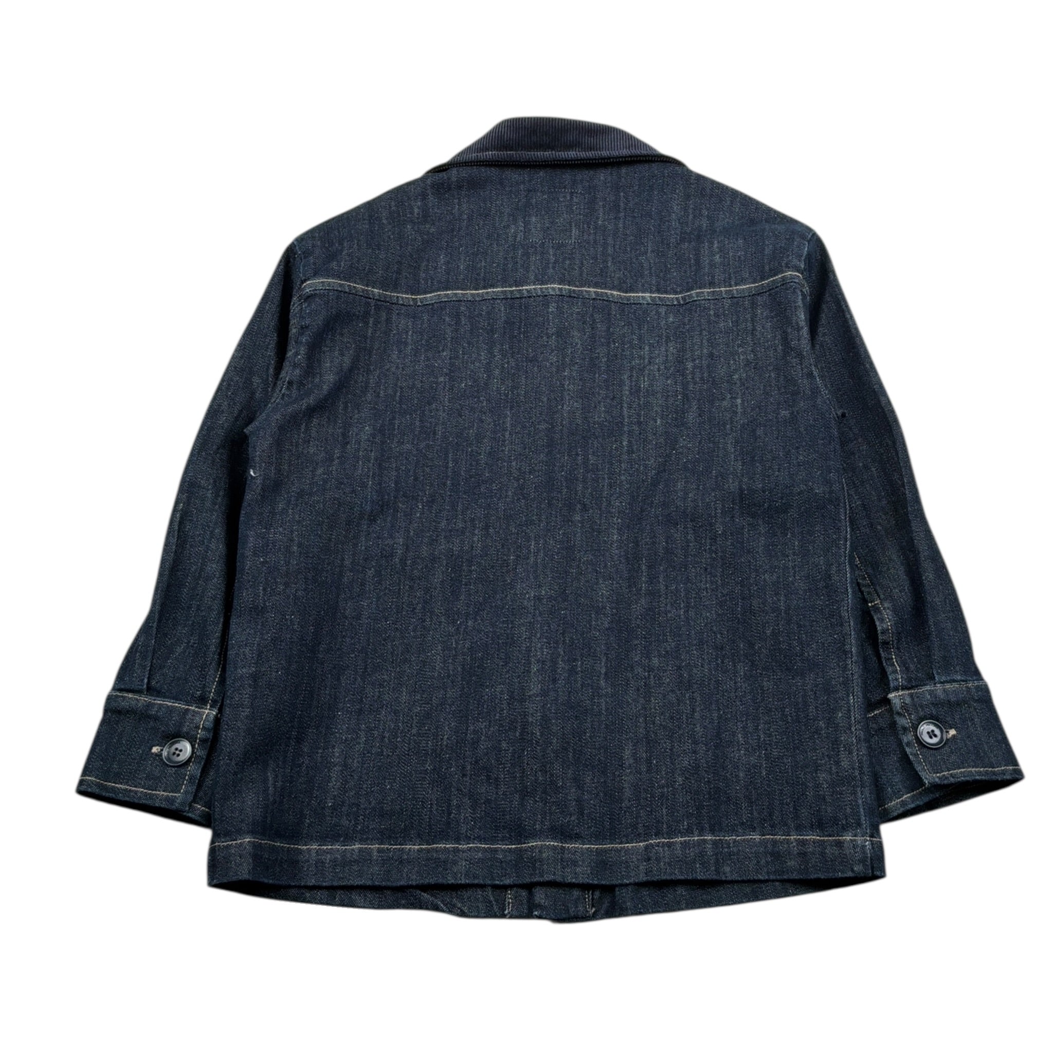 Paolo Pecora Camicia Manica Lunga tinta unita In Denim Blu per Bambino PP4146 BLU PAOLO PECORA 