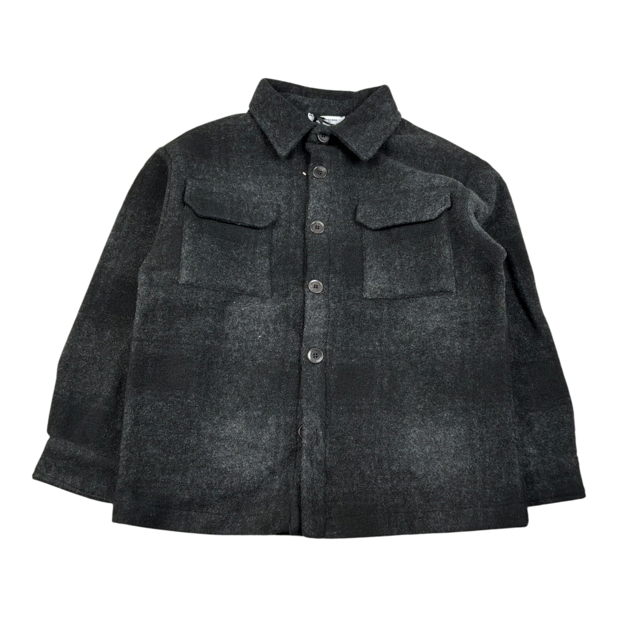 Paolo Pecora Camicia tinta unita con Tasche Nero per Bambino PP4147 NERO PAOLO PECORA 