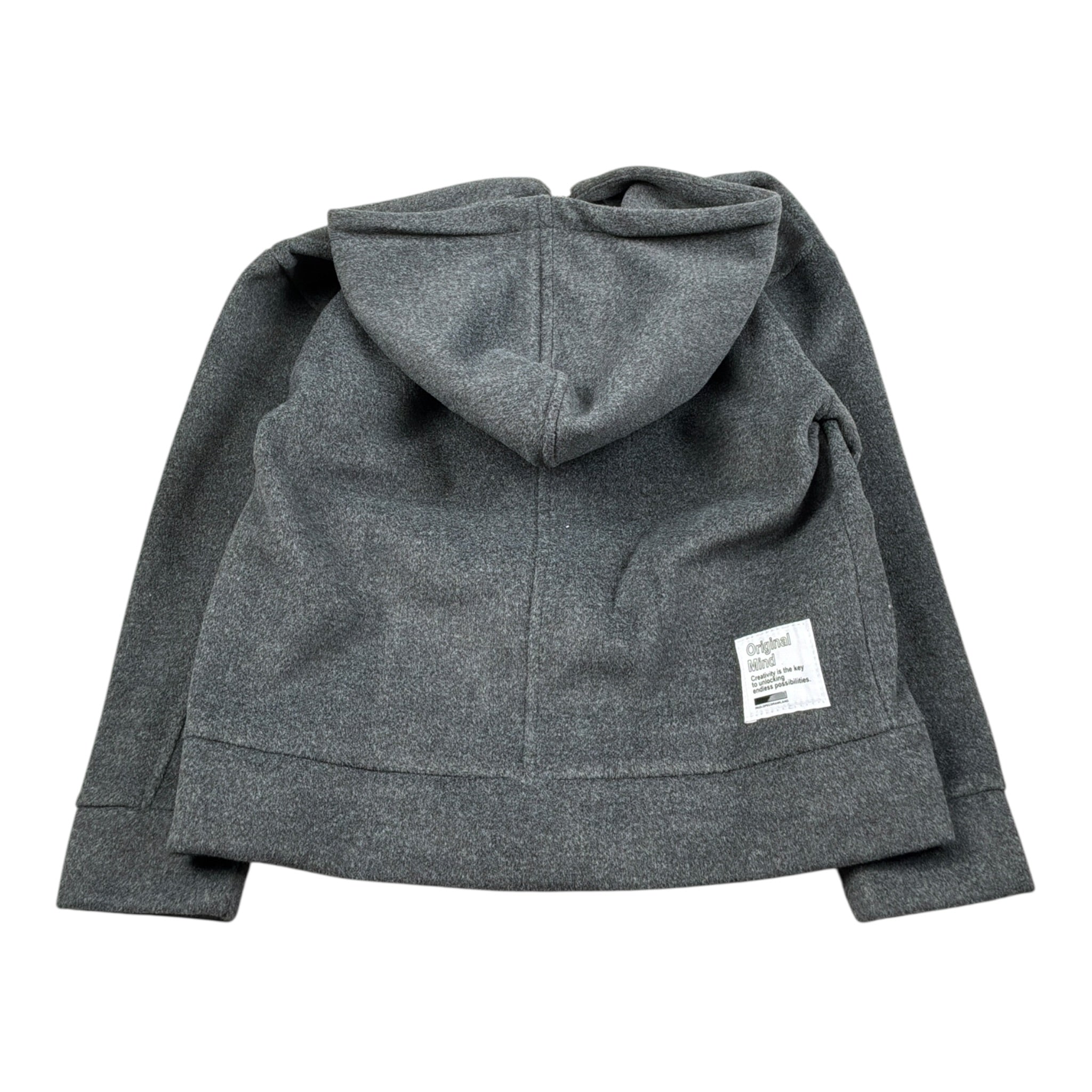 Paolo Pecora Felpa tinta unita con Zip E Cappuccio Grigio per Bambino PP4149 GRIGIO PAOLO PECORA 