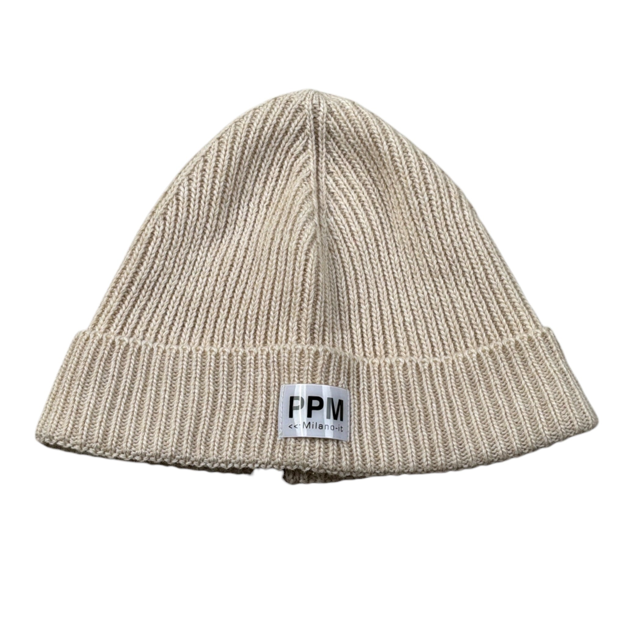 Paolo Pecora Cappello tinta unita con Logo Beige per Bambino PP4162 BEIGE PAOLO PECORA 