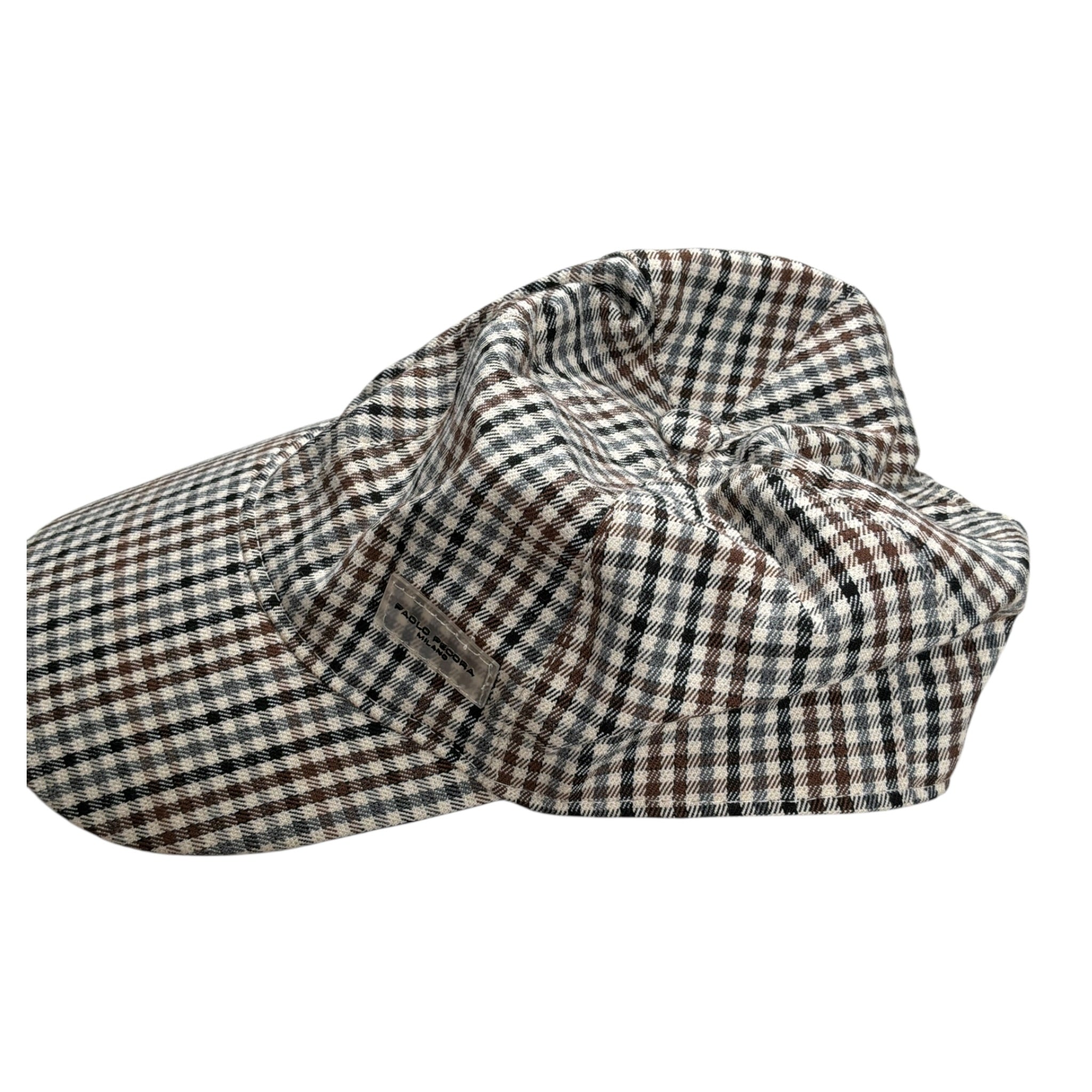 Paolo Pecora Cappello tinta unita con Visiera E Microfantasia Beige per Bambino PP41677 BEIGE PAOLO PECORA 