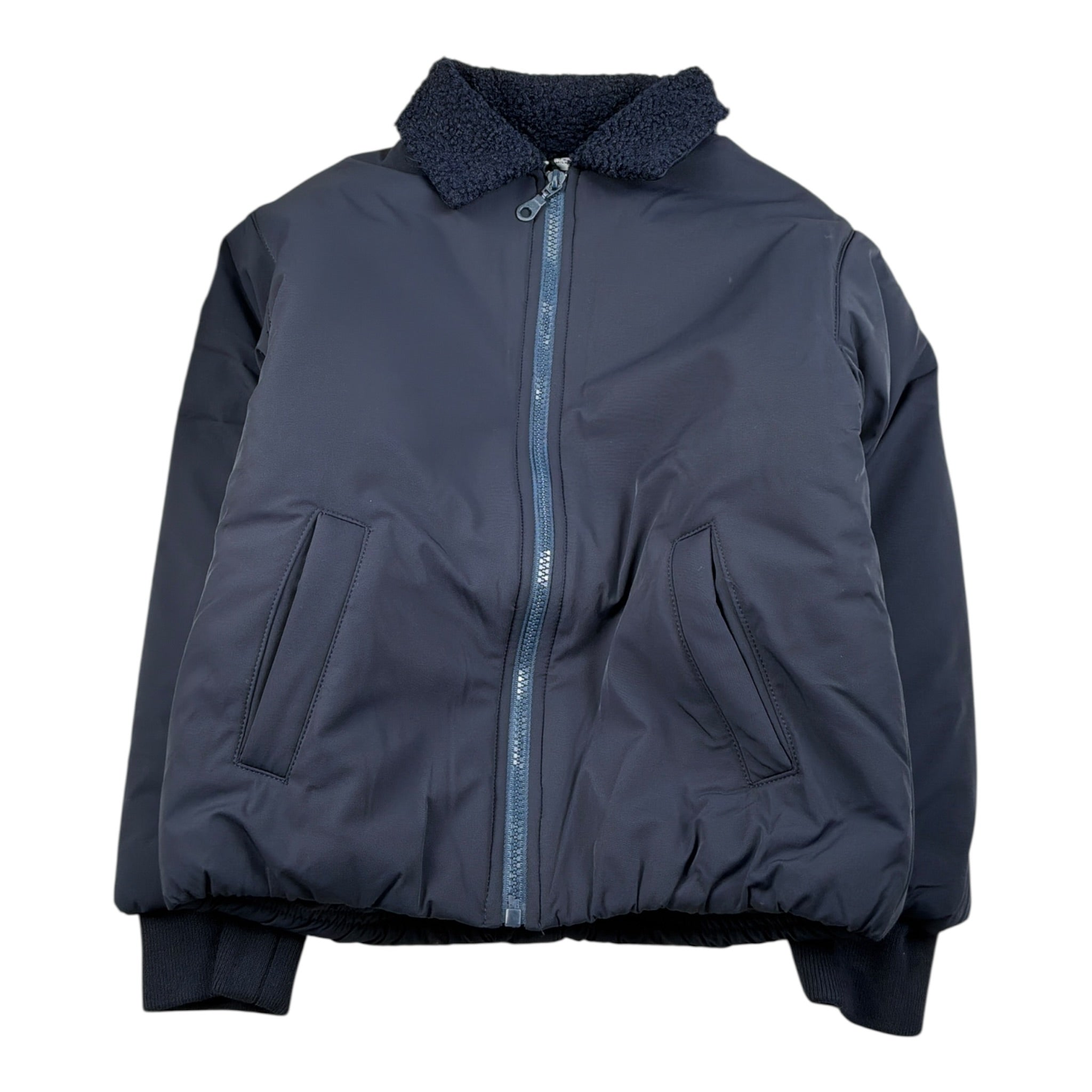 Paolo Pecora Giubbino tinta unita con Zip E Colletto Blu per Bambino PP4168 BLU PAOLO PECORA 