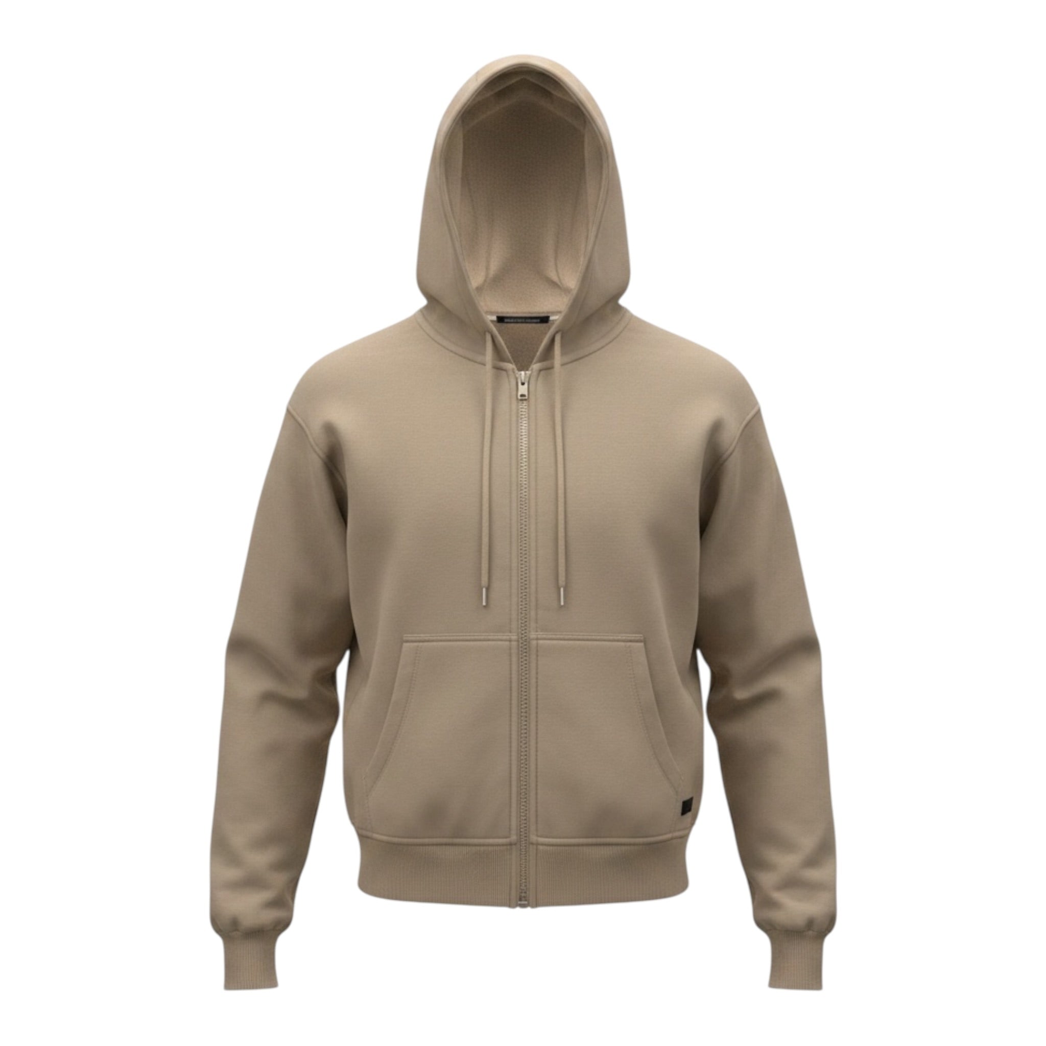 Paolo Pecora Felpa tinta unita con Zip E Cappuccio Fango per Bambino PP4438 FANGO PAOLO PECORA 