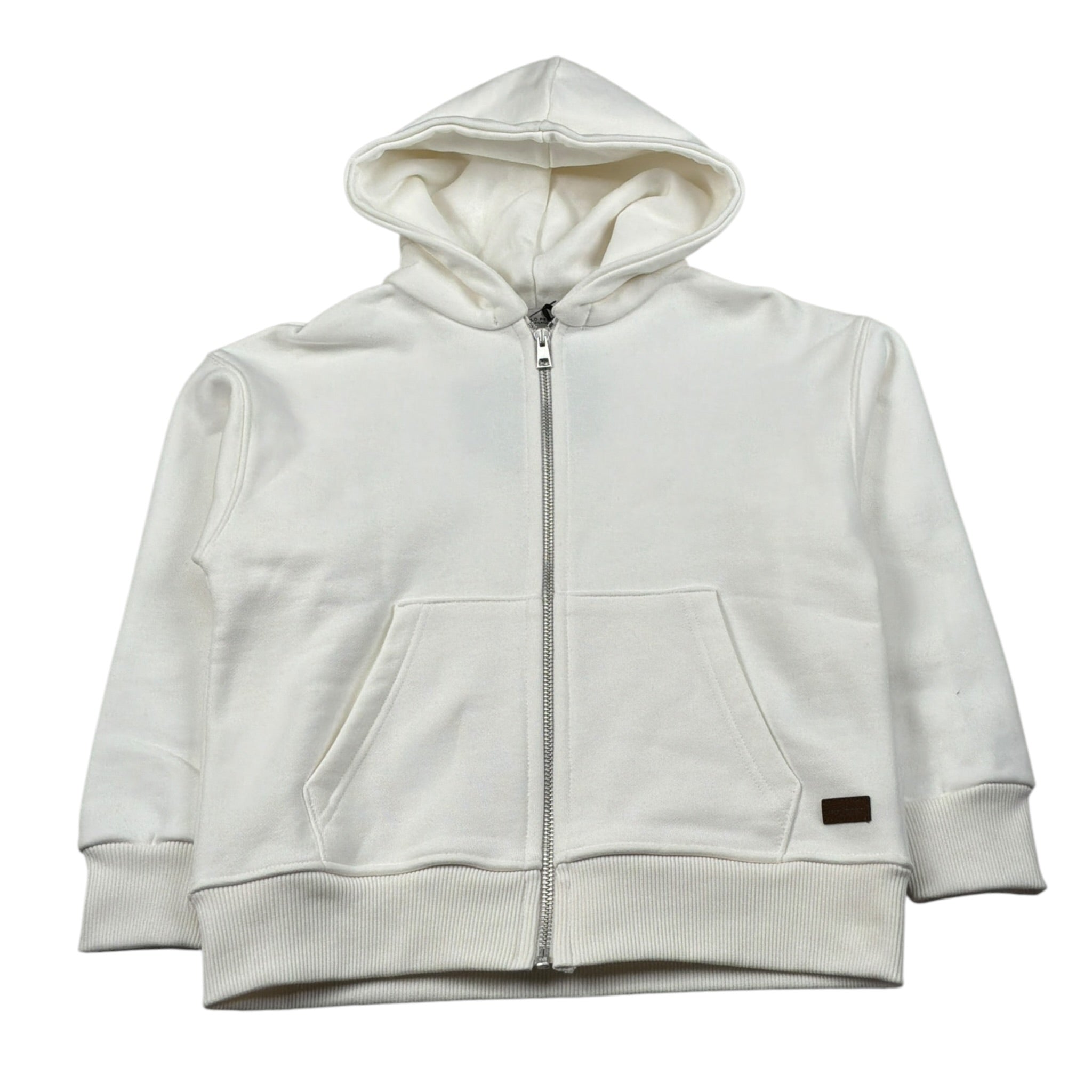 Paolo Pecora Felpa con Zip E Cappuccio tinta unita Panna per Bambino PP4439 PANNA PAOLO PECORA 