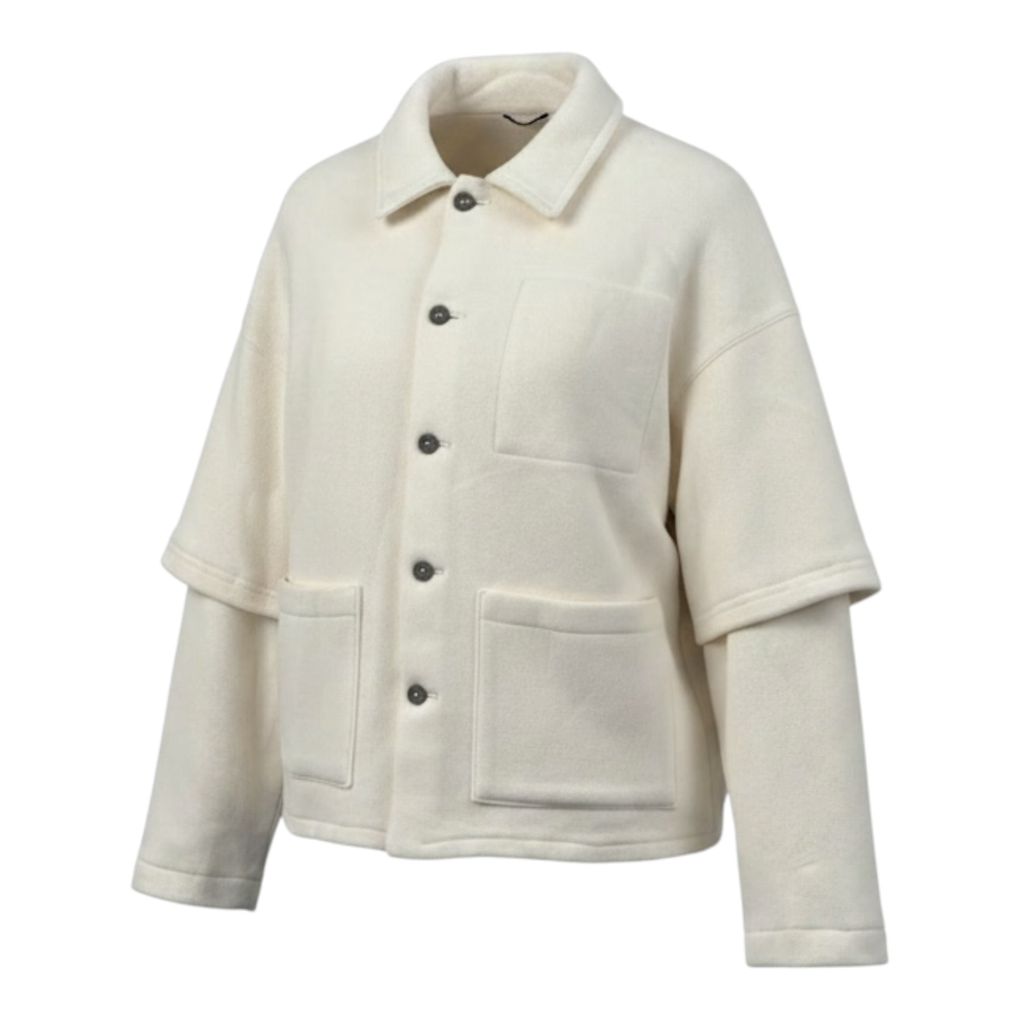 Paolo Pecora Giacca In Maglia Modello Camicia tinta unita Panna per Bambino PP4462 PANNA PAOLO PECORA 