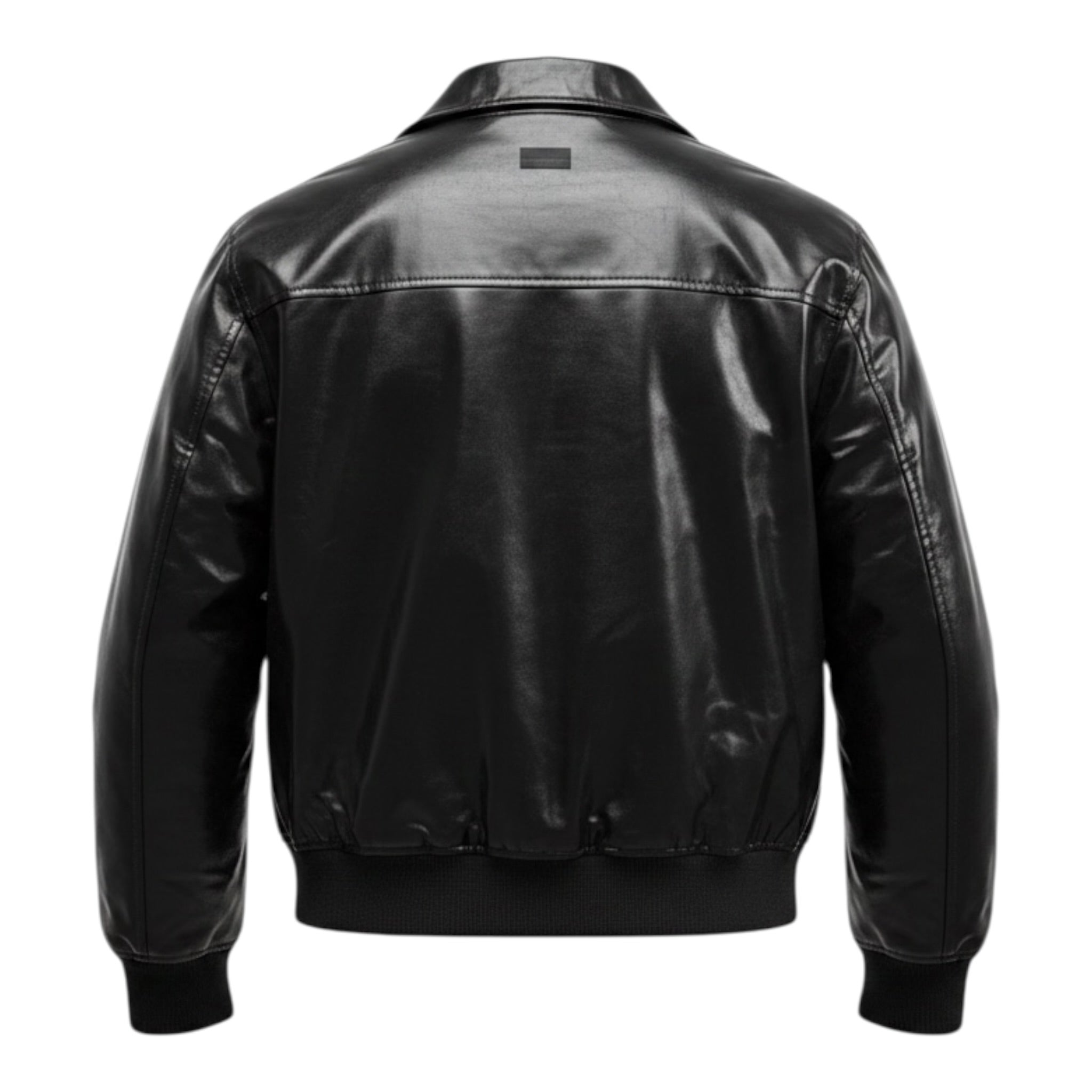 Paolo Pecora Giubbino In Ecopelle tinta unita con Zip Nero per Bambino PP4464 NERO PAOLO PECORA 