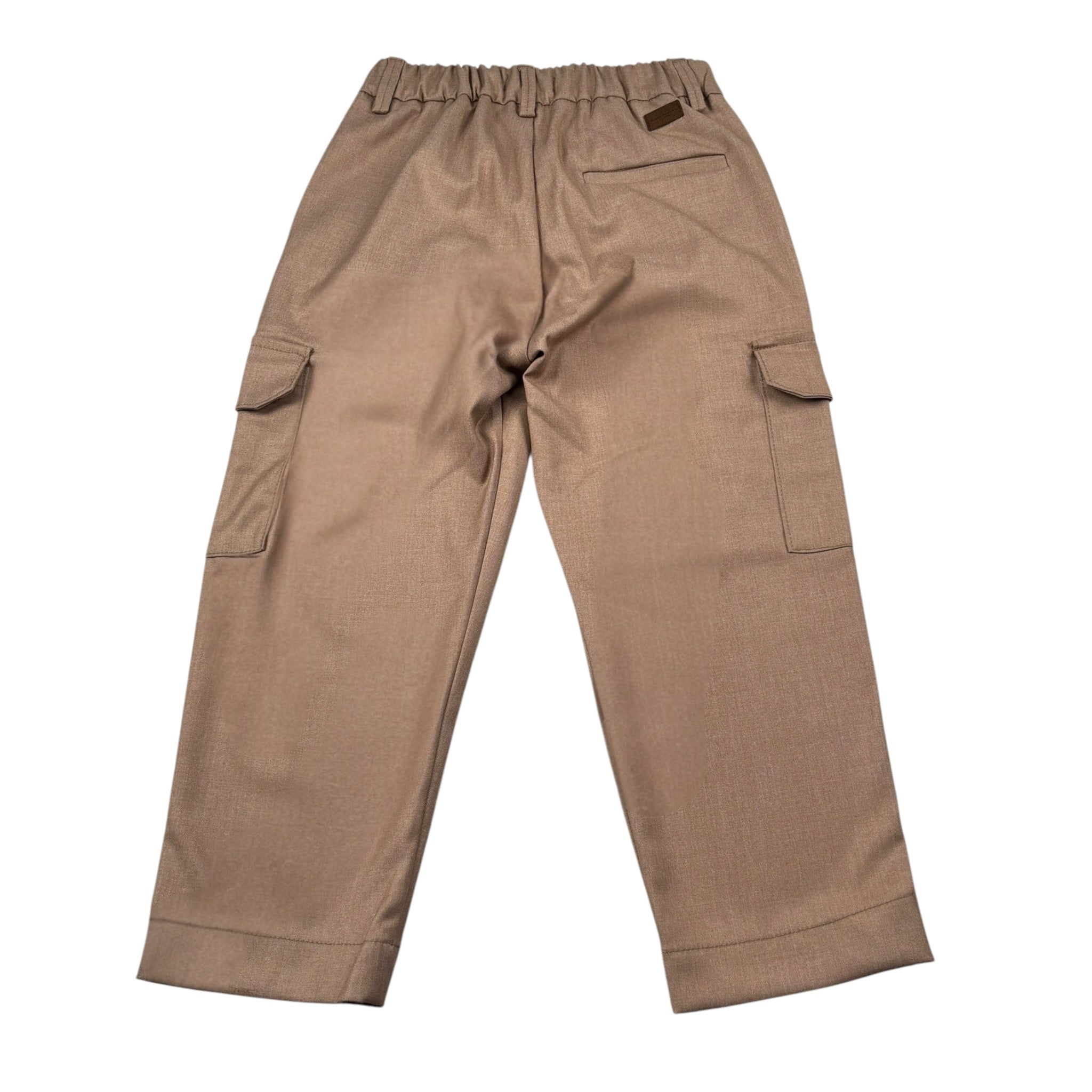 Paolo Pecora Pantalone tinta unita con Elastico Invita Cammello per Bambino PP4484 CAMMELLO PAOLO PECORA 