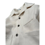 Paolo Pecora Giacca Camicia tinta unita con Bottoni Panna per Bambino PP4492 PANNA PAOLO PECORA 