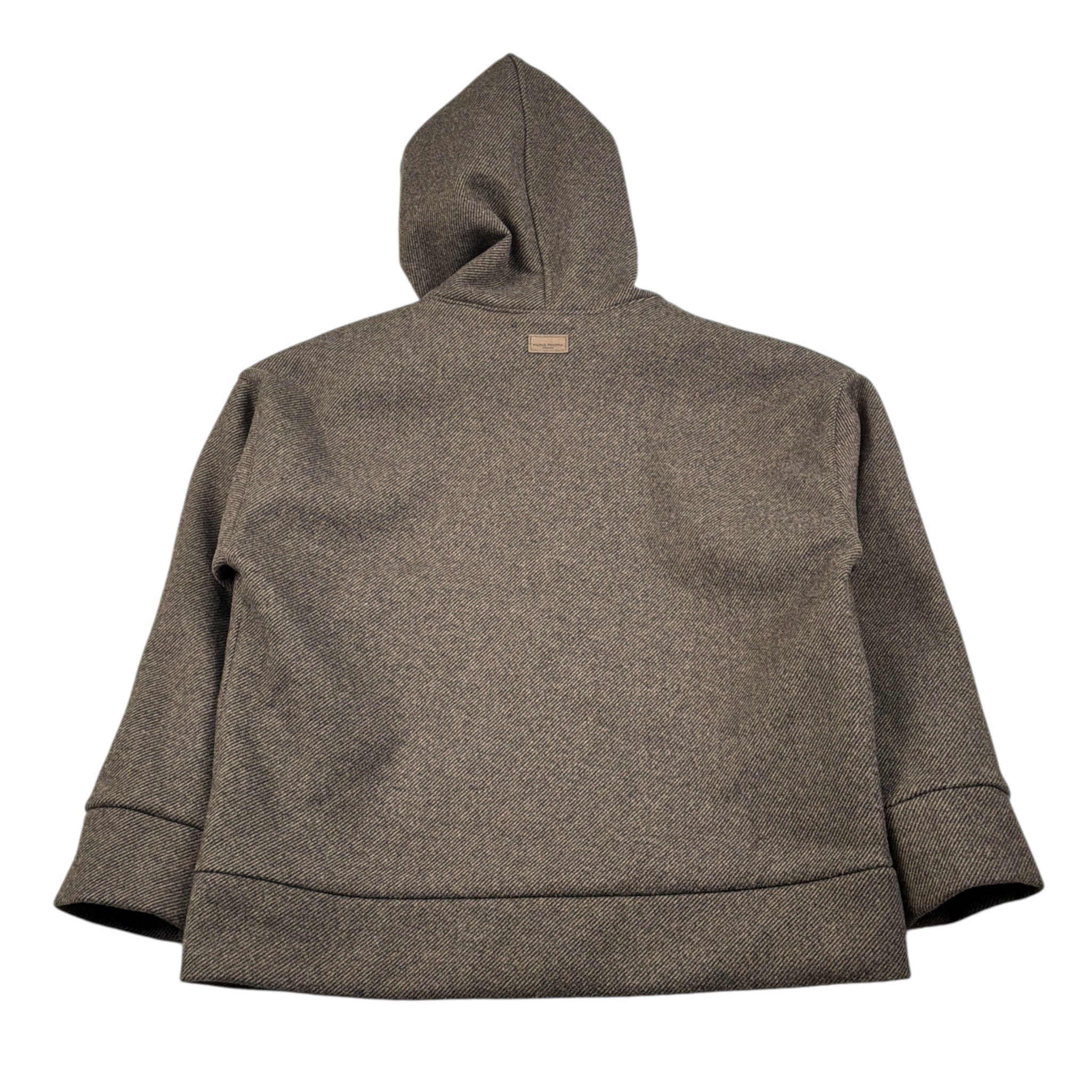Paolo Pecora Giubbino tinta unita con Zip E Cappuccio Marrone per Bambino PP4498 MARRONE PAOLO PECORA 