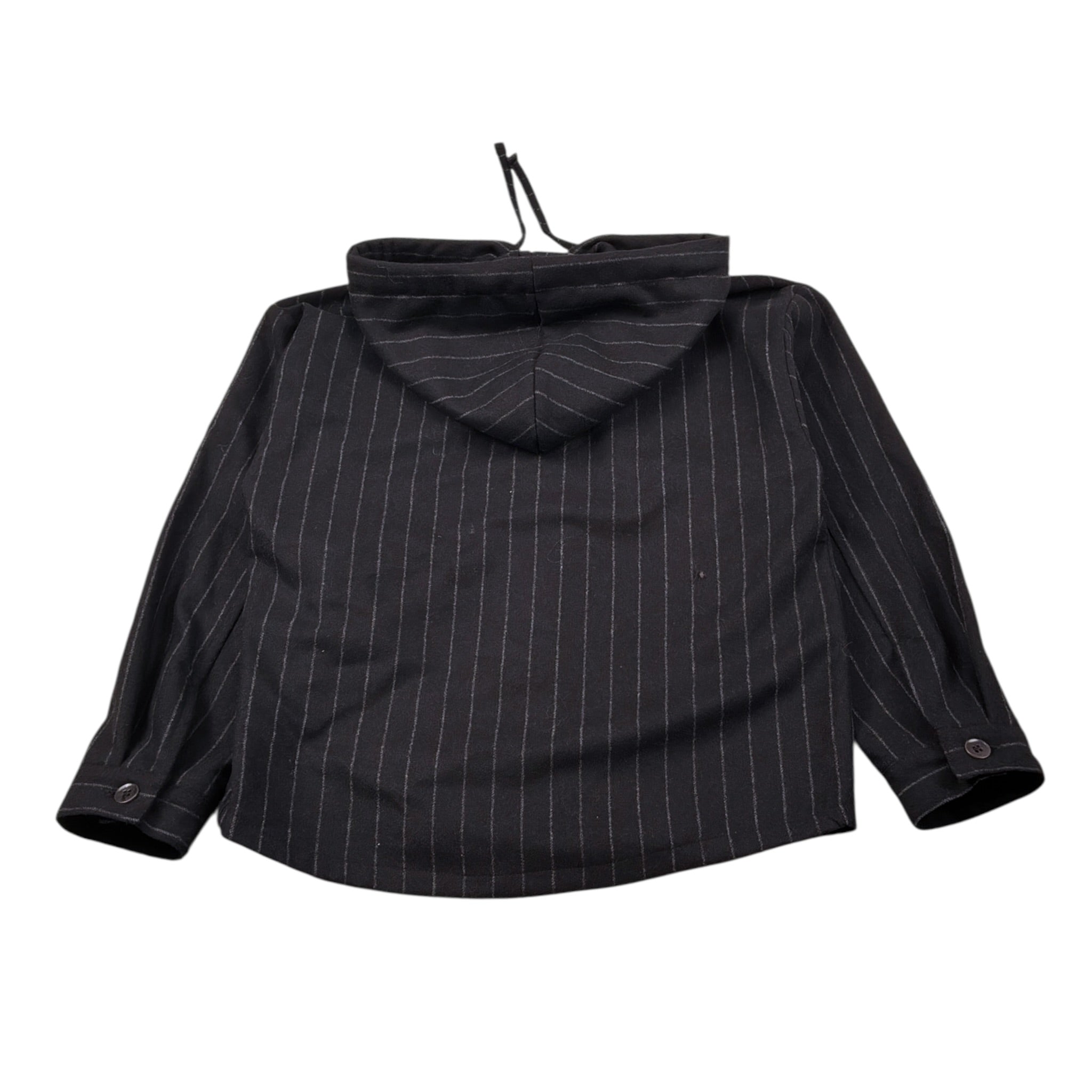 Paolo Pecora Giacca Camicia tinta unita con Cappuccio Nero per Bambino PP4503 NERO PAOLO PECORA 