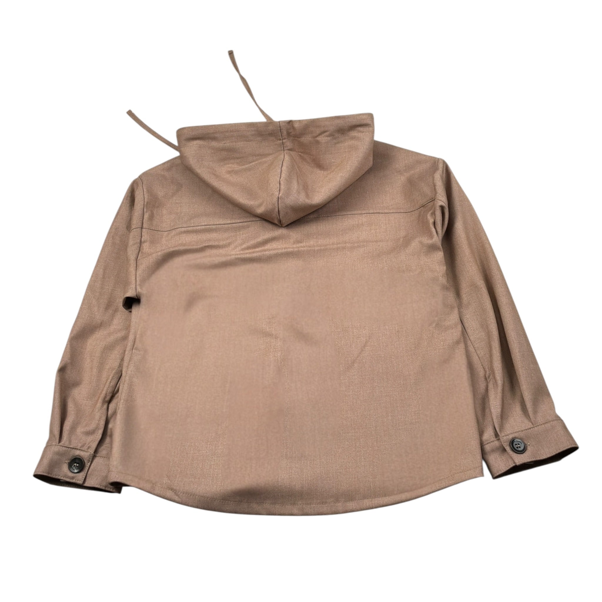 Paolo Pecora Camicia Manica Lunga tinta unita con Cappuccio Cammello per Bambino PP4505 CAMMELLO PAOLO PECORA 