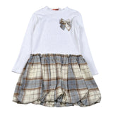 Paris Hilton Abito Manica Lunga tinta unita Panna per Bambina PHBDR4235 PANNA PARIS HILTON 