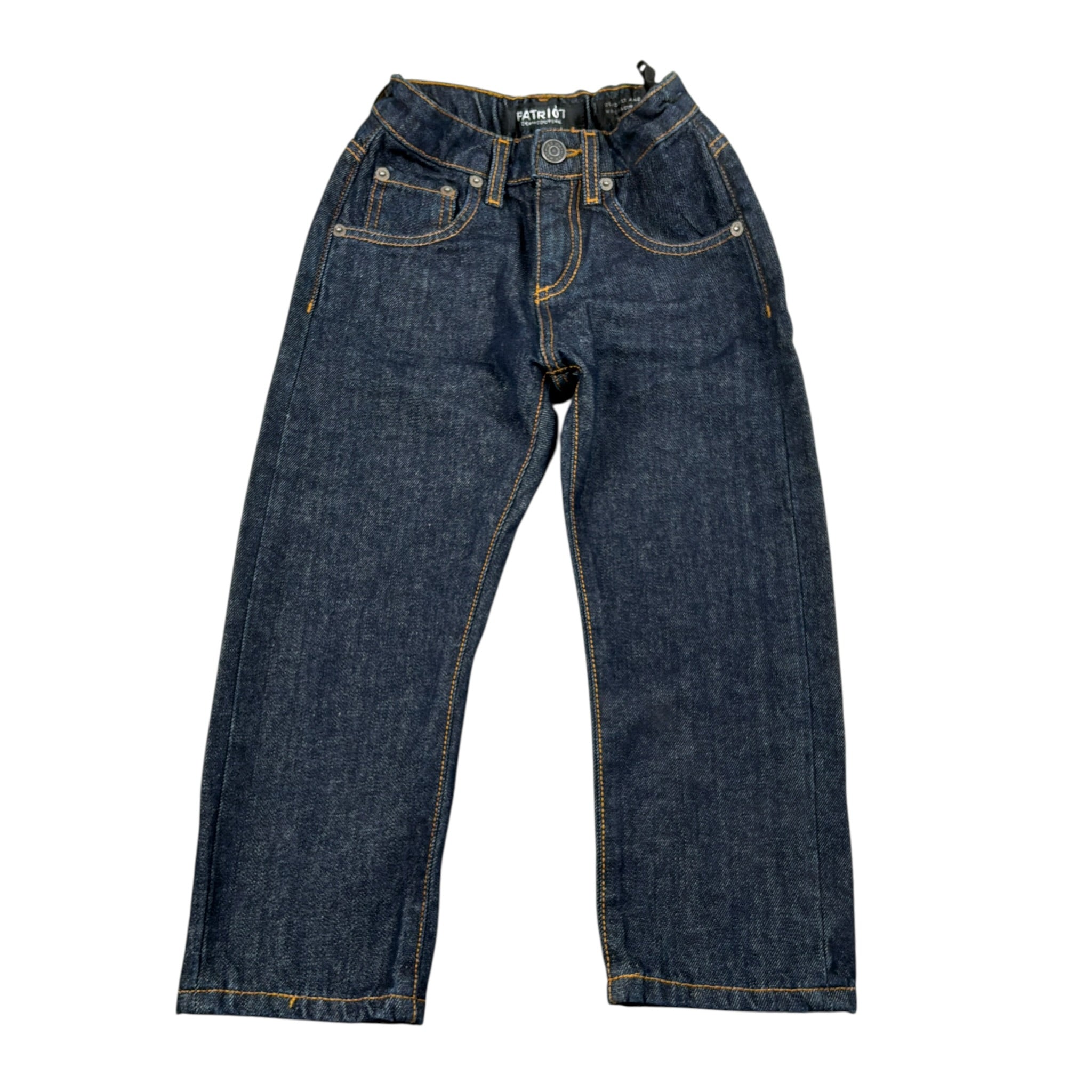 Patriot Jeans tinta unita con Girovita Regolabile Blu per Bambino 25IPBK23 BLU PATRIOT 