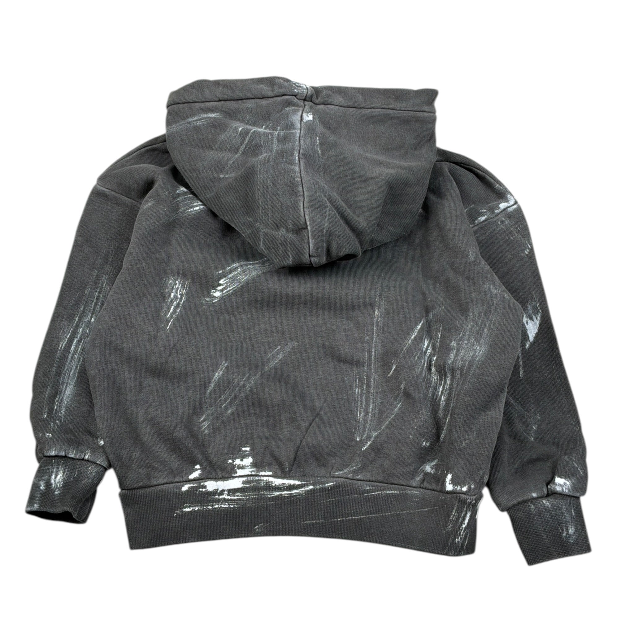 Patriot Felpa tinta unita con Stampa E Cappuccio Grigio per Neonato PFE037 GRIGIO PATRIOT 