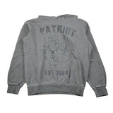 Patriot Felpa tinta unita con Stampa E Cappuccio Grigio per Bambino PFE040 GRIGIO PATRIOT 