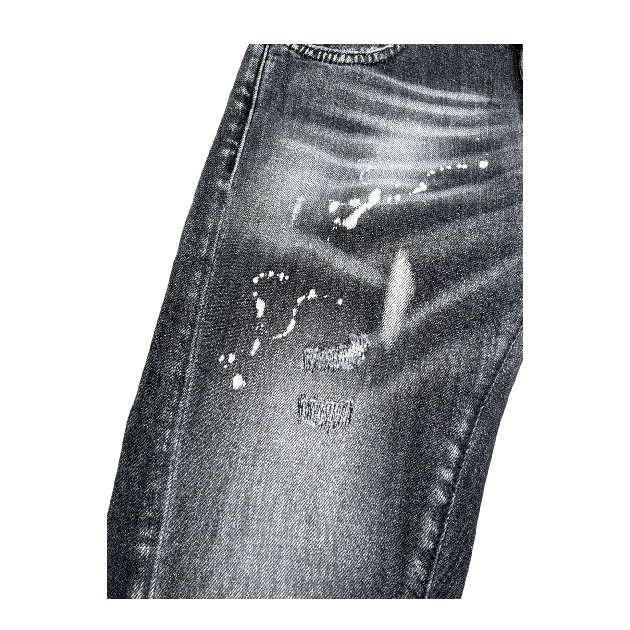Patriot Jeans tinta unita con Strappi Nero per Bambino PJEF2WPBK01 NERO PATRIOT 