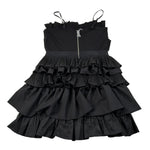 Patrizia Pepe Abito Bretelline tinta unita Nero per Bambina 7A0607 NERO PATRIZIA PEPE 