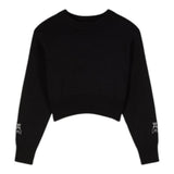 Patrizia Pepe Maglia Girocollo tinta unita con Stampa Logo Nero per Bambina 7K0069 NERO PATRIZIA PEPE 