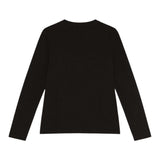 Patrizia Pepe Shirt tinta unita con Brillantini Nero per Bambina 7M0752 NERO PATRIZIA PEPE 