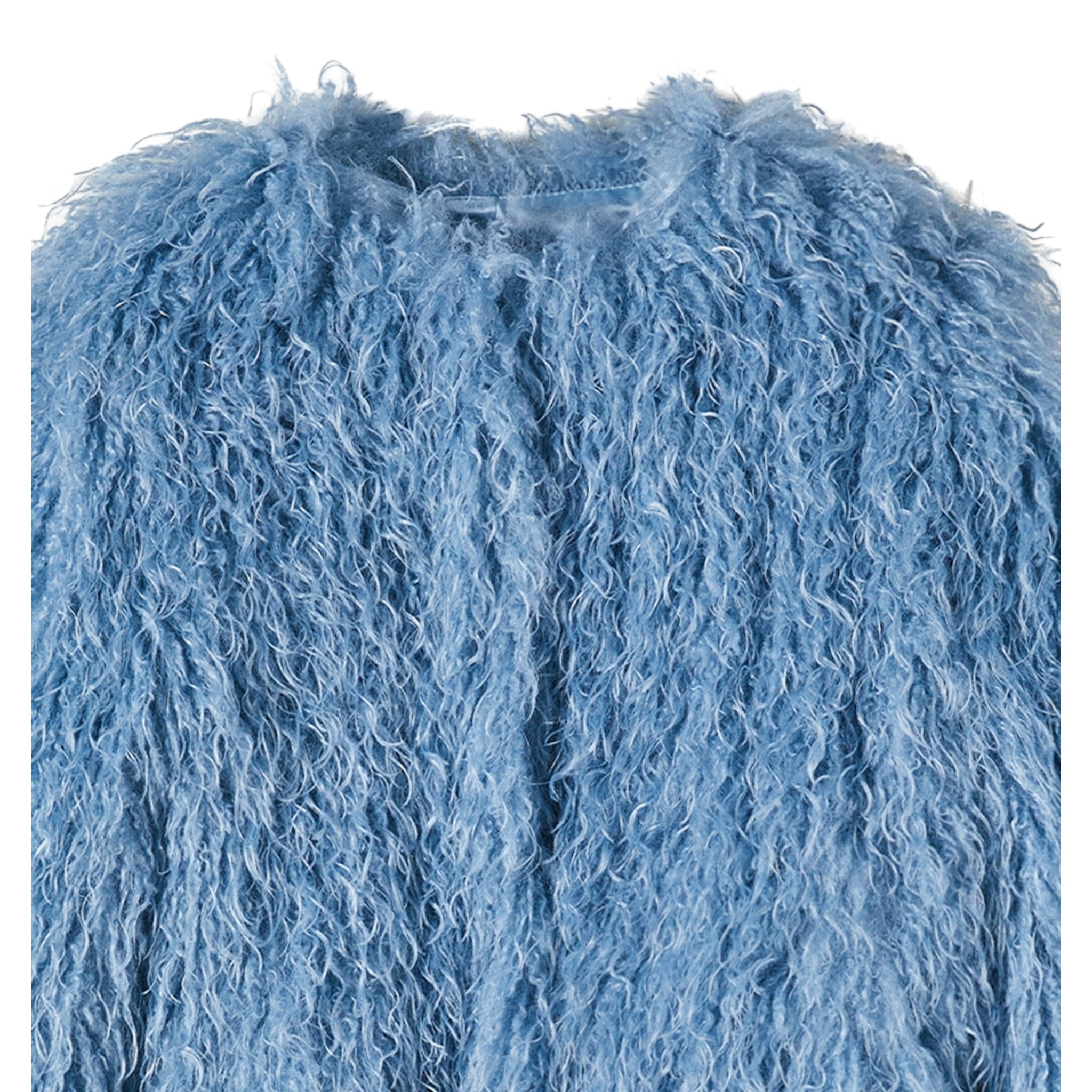 Patrizia Pepe Pelliccia tinta unita Azzurro per Bambina 7O0041 AZZURRO PATRIZIA PEPE 