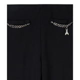 Patrizia Pepe Pantalone tinta unita Nero per Bambina 7P0398X NERO PATRIZIA PEPE 
