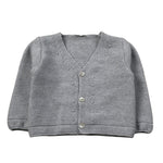Paz Rodriguez Cardigan tinta unita Grigio per Neonato 001111852 GRIGIO PAZ RODRIGUEZ 