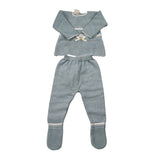 Paz Rodriguez Completo 3 Pezzi Maglia-Ghettina-Cappello Azzurro per Neonato 003122205 AZZURRO PAZ RODRIGUEZ 