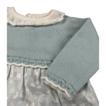 Paz Rodriguez Abito Bicolore con Culotte Verde Acqua per Neonata 004112139 VERDE ACQUA PAZ RODRIGUEZ 
