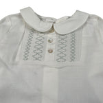 Paz Rodriguez Completo 2 Pezzi Camicia-Culotte Panna/Verde Acqua per Neonato 006152144 PANNA/VERDE ACQUA PAZ RODRIGUEZ 