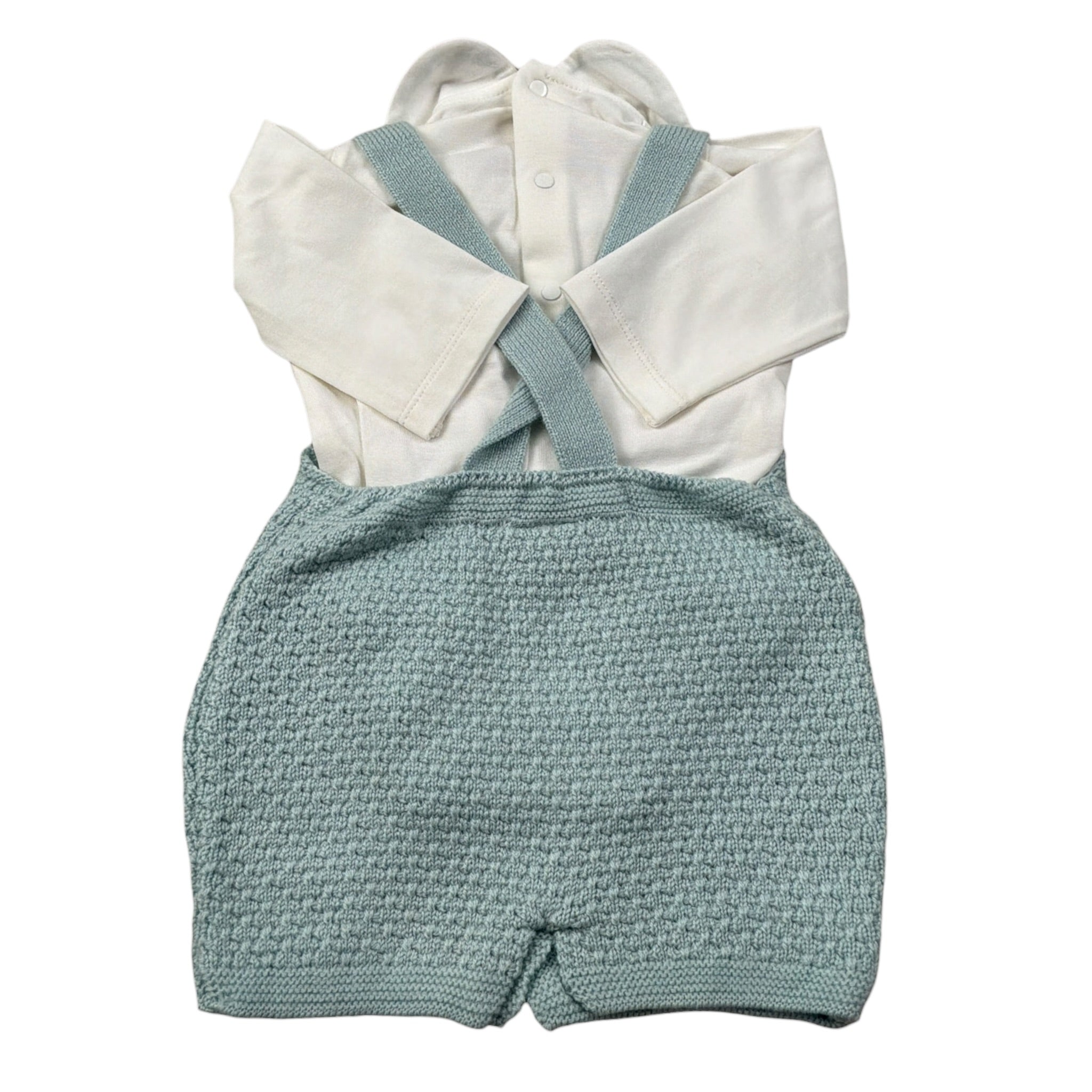 Paz Rodriguez Completo 2 Pezzi Body-Pagliaccetto Verde Acqua per Neonato 007112137 VERDE ACQUA PAZ RODRIGUEZ 
